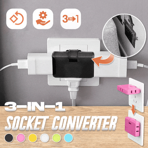 (🔥2025 Last Day Promotion - 49% off)2024-180 Degrees Rotatable Socket Converter