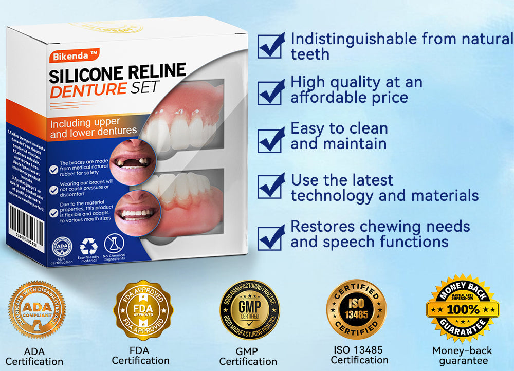 Bikenda™ Silicone Denture Reline Set (ADA Certified) 🍀